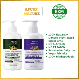 【NO SLS & PARABEN】500ML APURE NATURE NATURAL SHAMPOO 500ML