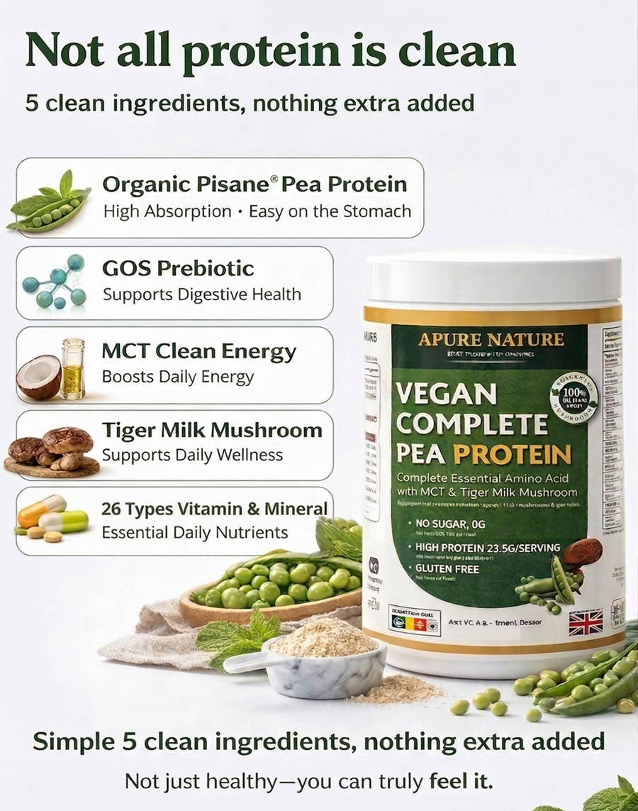 APURE NATURE Vegan Organic Pea Protein 800g - Image 2