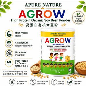 APURE NATURE AGROW High Protein Organic Soy Bean Powder 750g