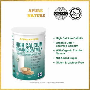 APURE NATURE HIGH CALCIUM ORGANIC OATMILK 800G
