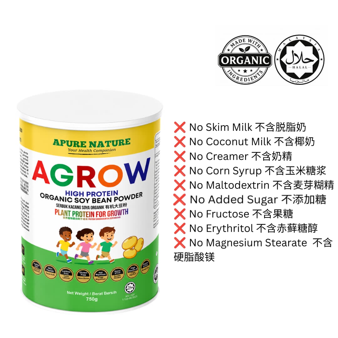 APURE NATURE AGROW High Protein Organic Soy Bean Powder 650g - Image 4