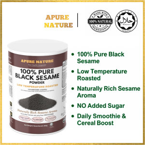 APURE NATURE 100% PURE BLACK SESAME POWDER 350G